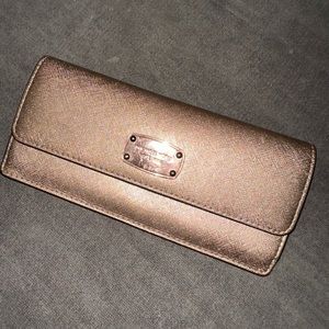 Rose gold Michael Kors wallet